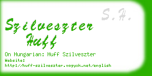 szilveszter huff business card